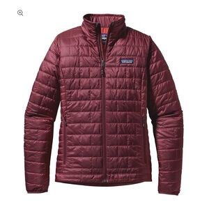 Patagonia Women's Burgundy Nanopuff jacket M